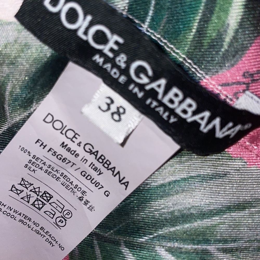 DOLCE & GABBANA Rose-print Top In Pink - Picture 4 of 8